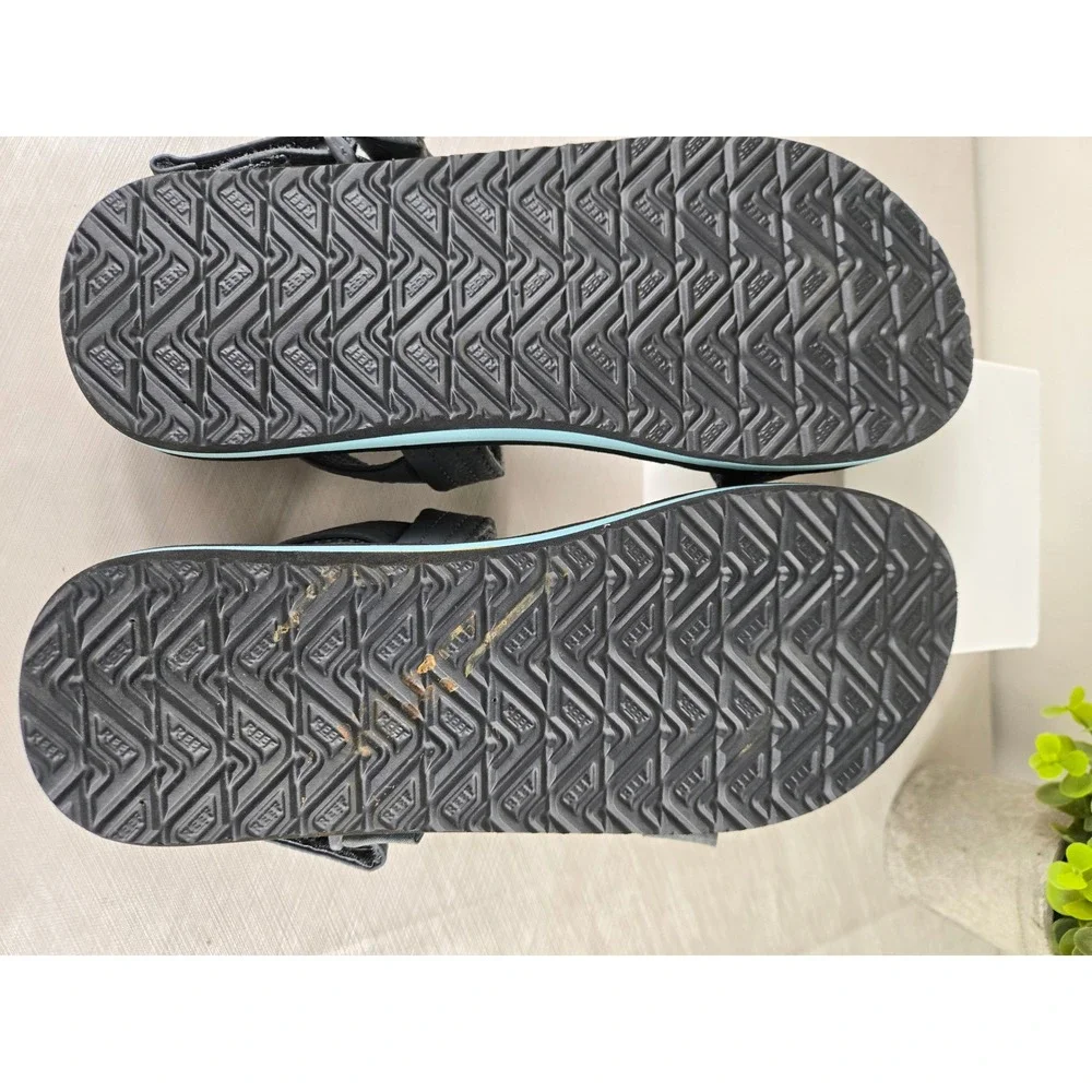 Reef Kids Ahi Convertible Sandals Charcoal Black Blue Size 5 EUR 36 Sporty